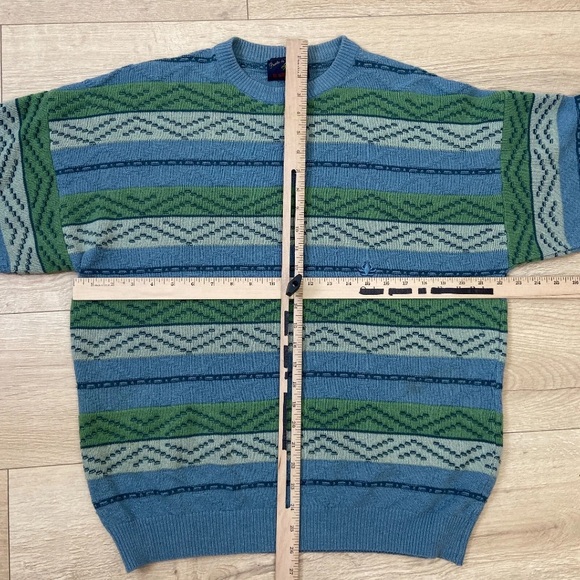 Vintage IL Granchio 90s Jumper Abstract Pattern Large - Picture 8 of 9